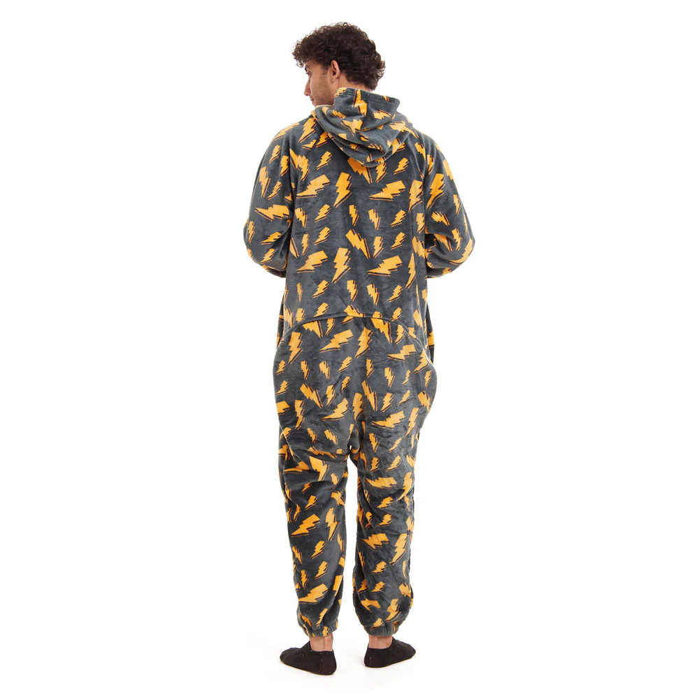 Snuggs Blanket Onesie Dark Grey Bolt - Image 6
