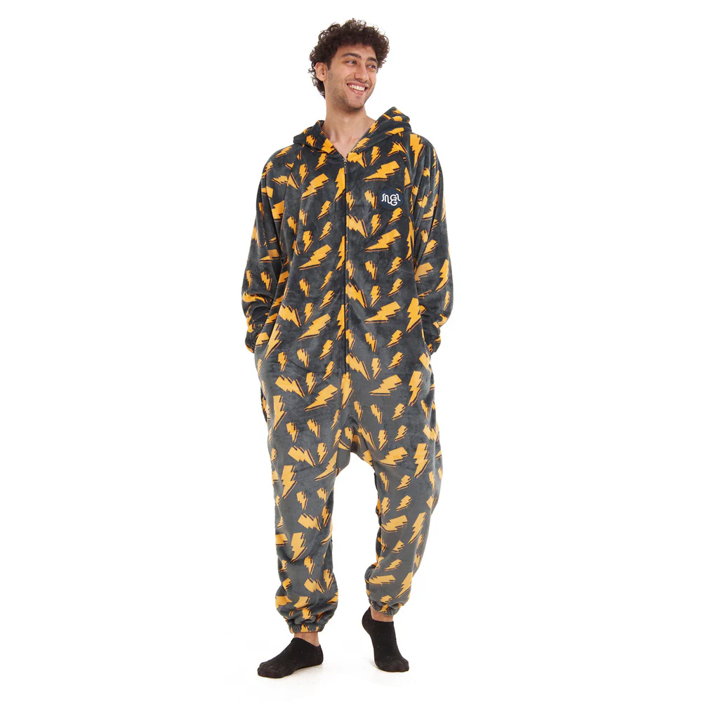 Snuggs Blanket Onesie Dark Grey Bolt - Image 8