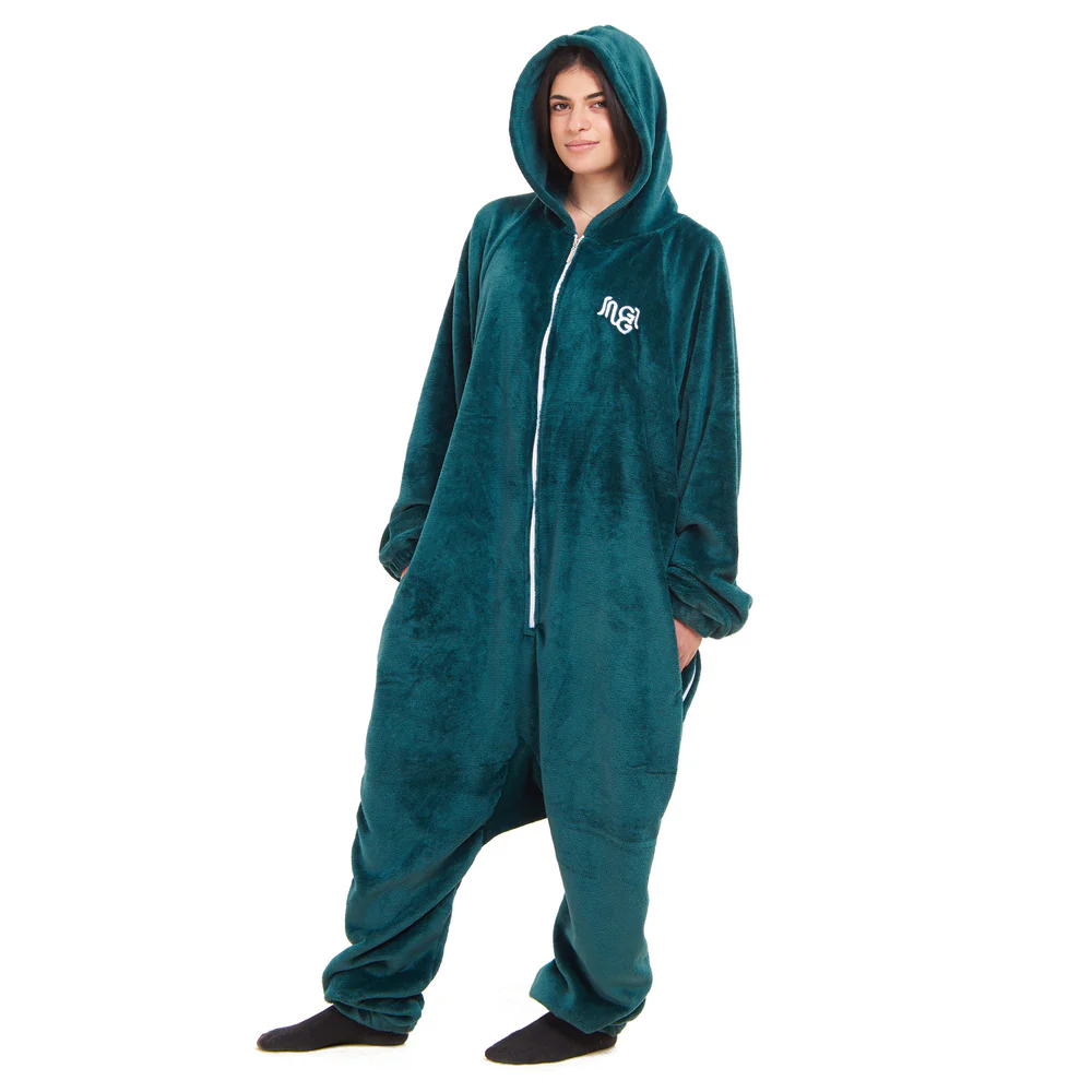 Snuggs Blanket Onesie Dark Petroleum - Image 5