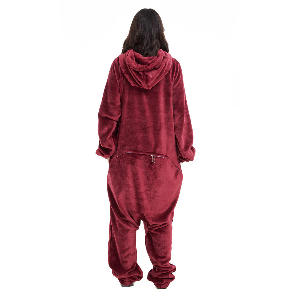 Snuggs Blanket Onesie Dark red - Image 4