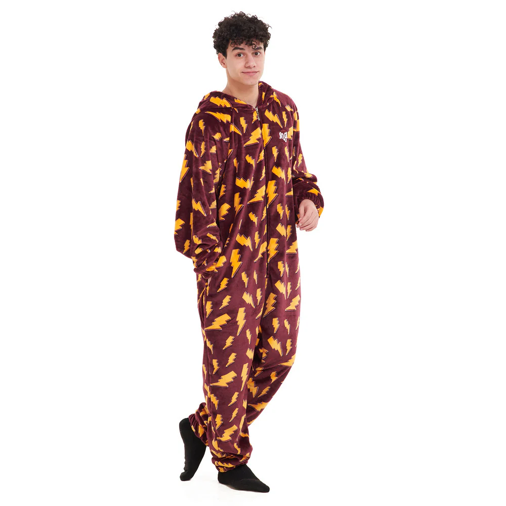 Snuggs Blanket Onesie Dark Red Bolt - Image 2