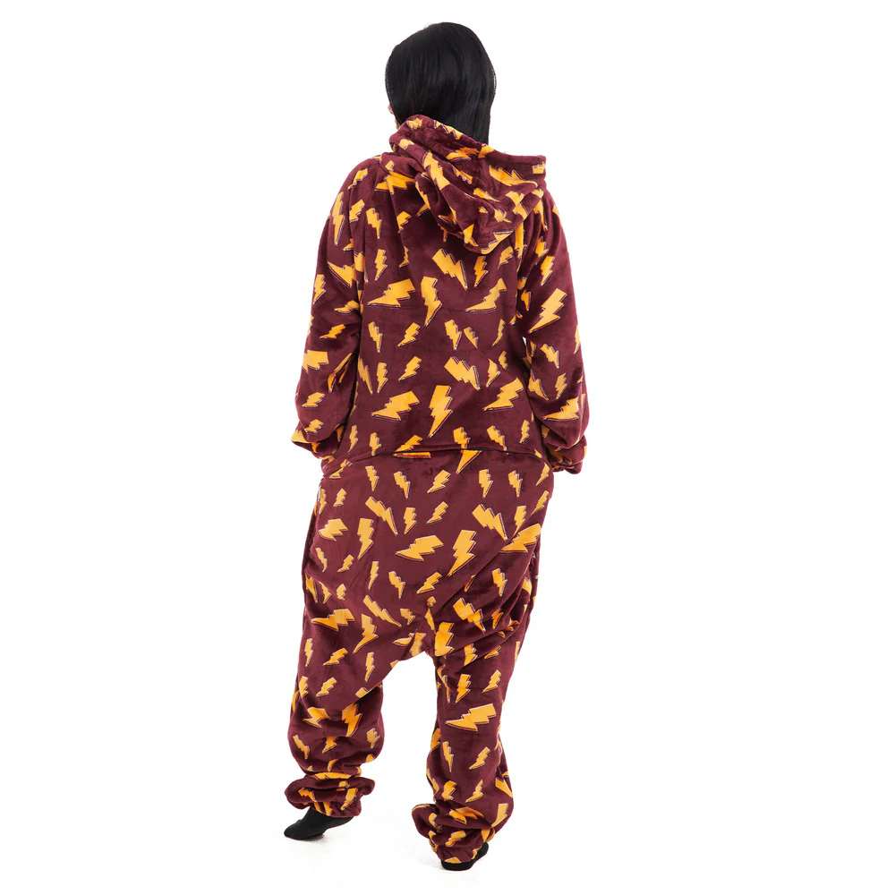 Snuggs Blanket Onesie Dark Red Bolt - Image 7