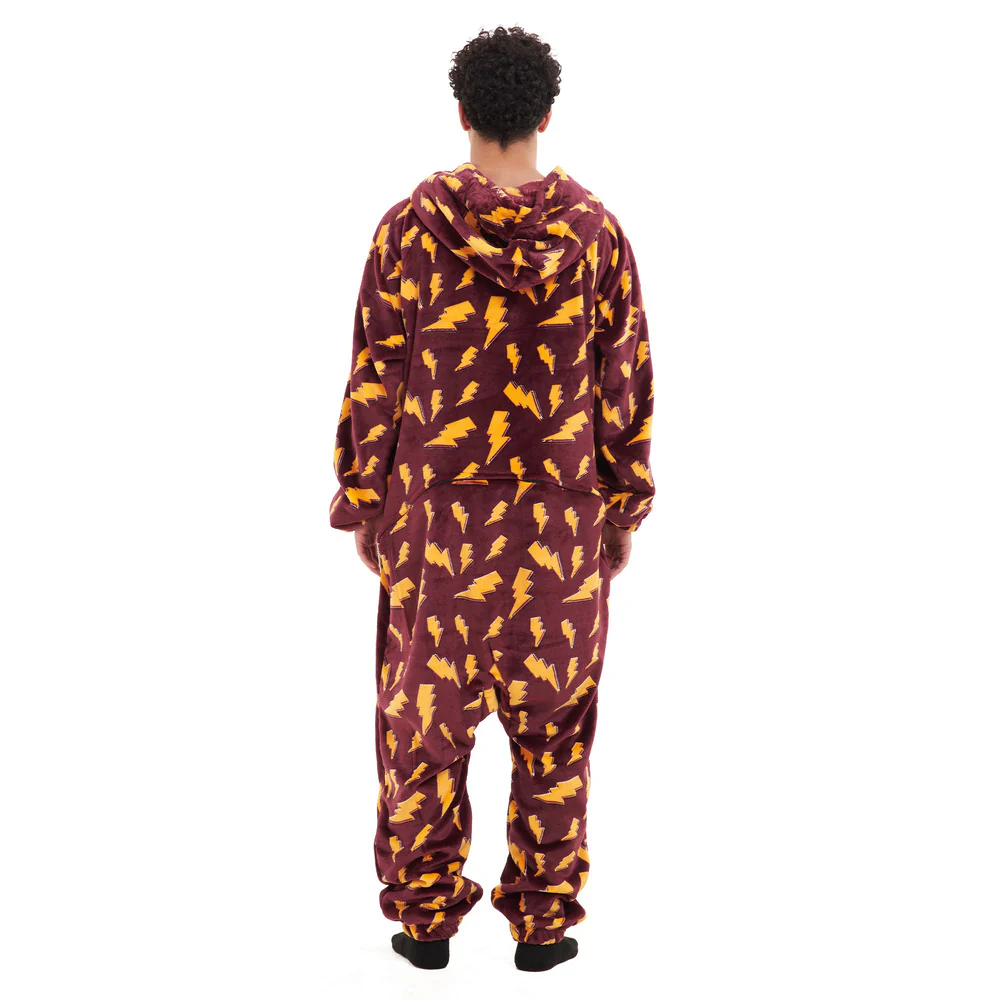 Snuggs Blanket Onesie Dark Red Bolt - Image 8