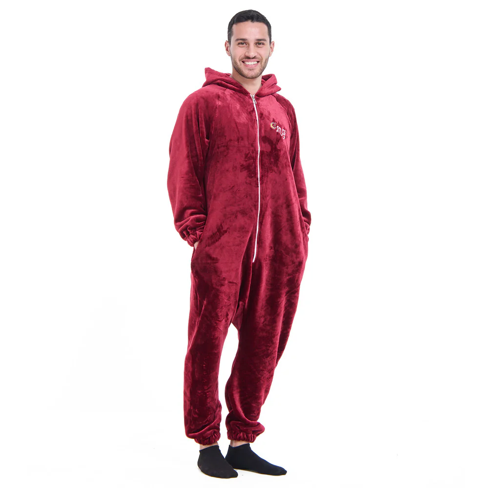 Snuggs Blanket Onesie Dark Red هلال رمضان - Image 4