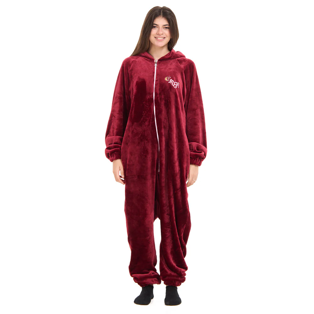 Snuggs Blanket Onesie Dark Red هلال رمضان - Image 6