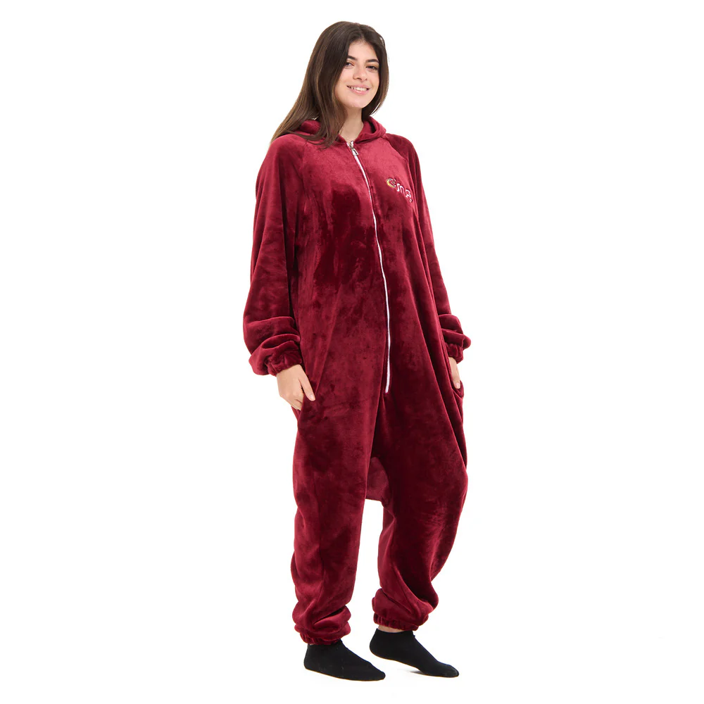 Snuggs Blanket Onesie Dark Red هلال رمضان - Image 9