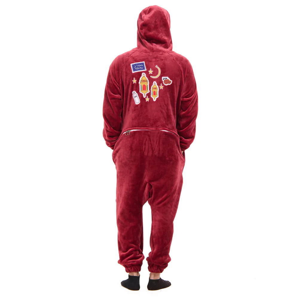 Snuggs Blanket Onesie Dark Red فانوس رمضان - Image 4