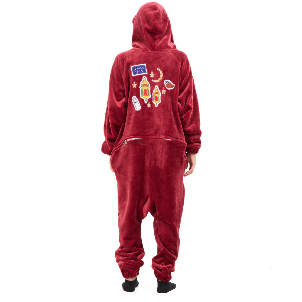 Snuggs Blanket Onesie Dark Red فانوس رمضان - Image 8