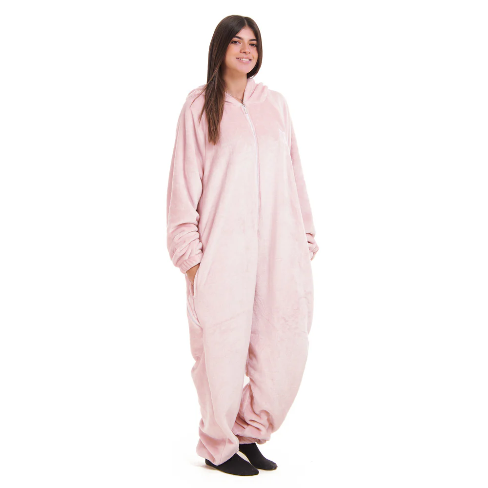 Snuggs Blanket Onesie Dusty Rose - Image 2
