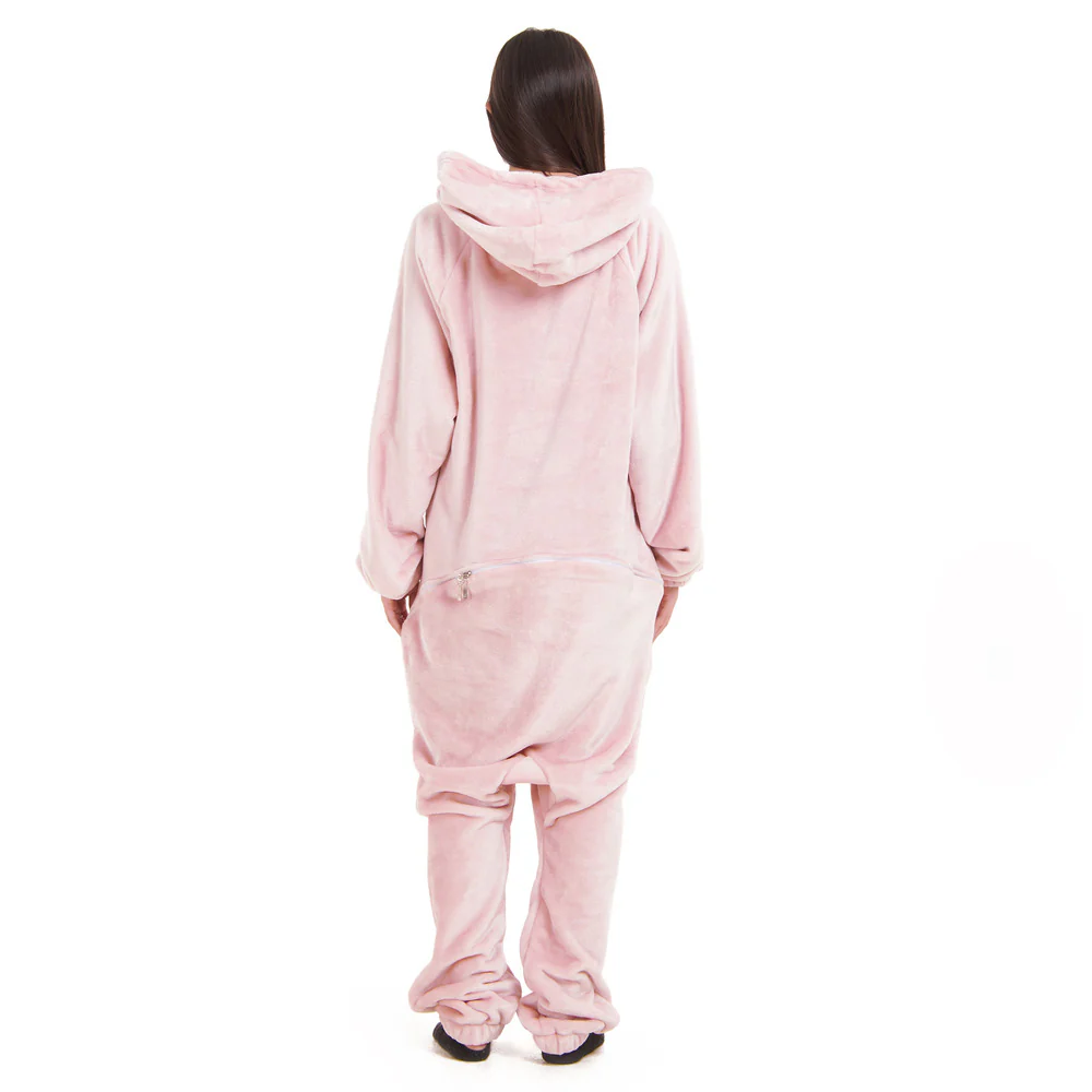 Snuggs Blanket Onesie Dusty Rose - Image 4