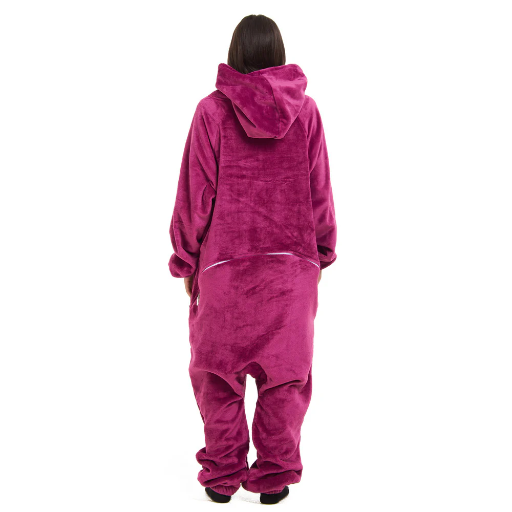 Snuggs Blanket Onesie Fuchsia - Image 3