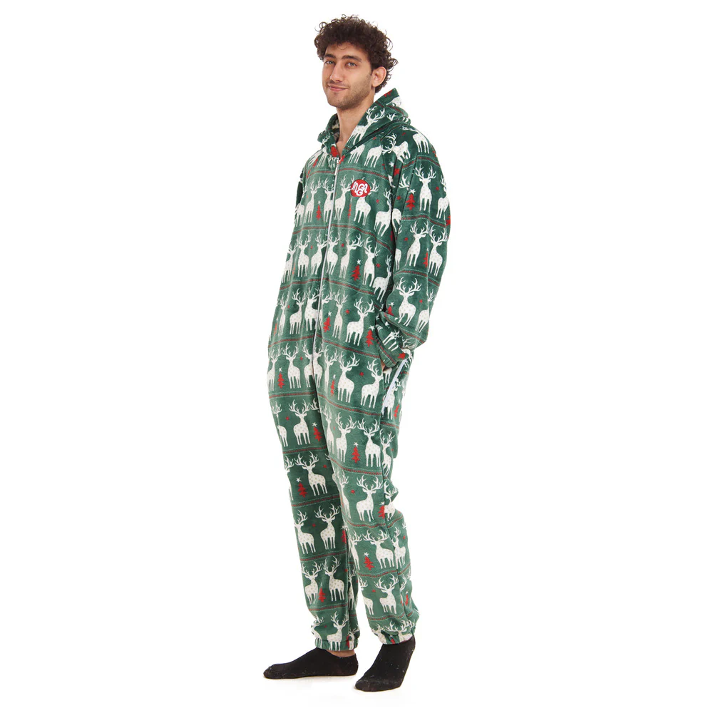 Snuggs Blanket Onesie Green Christmas - Image 5