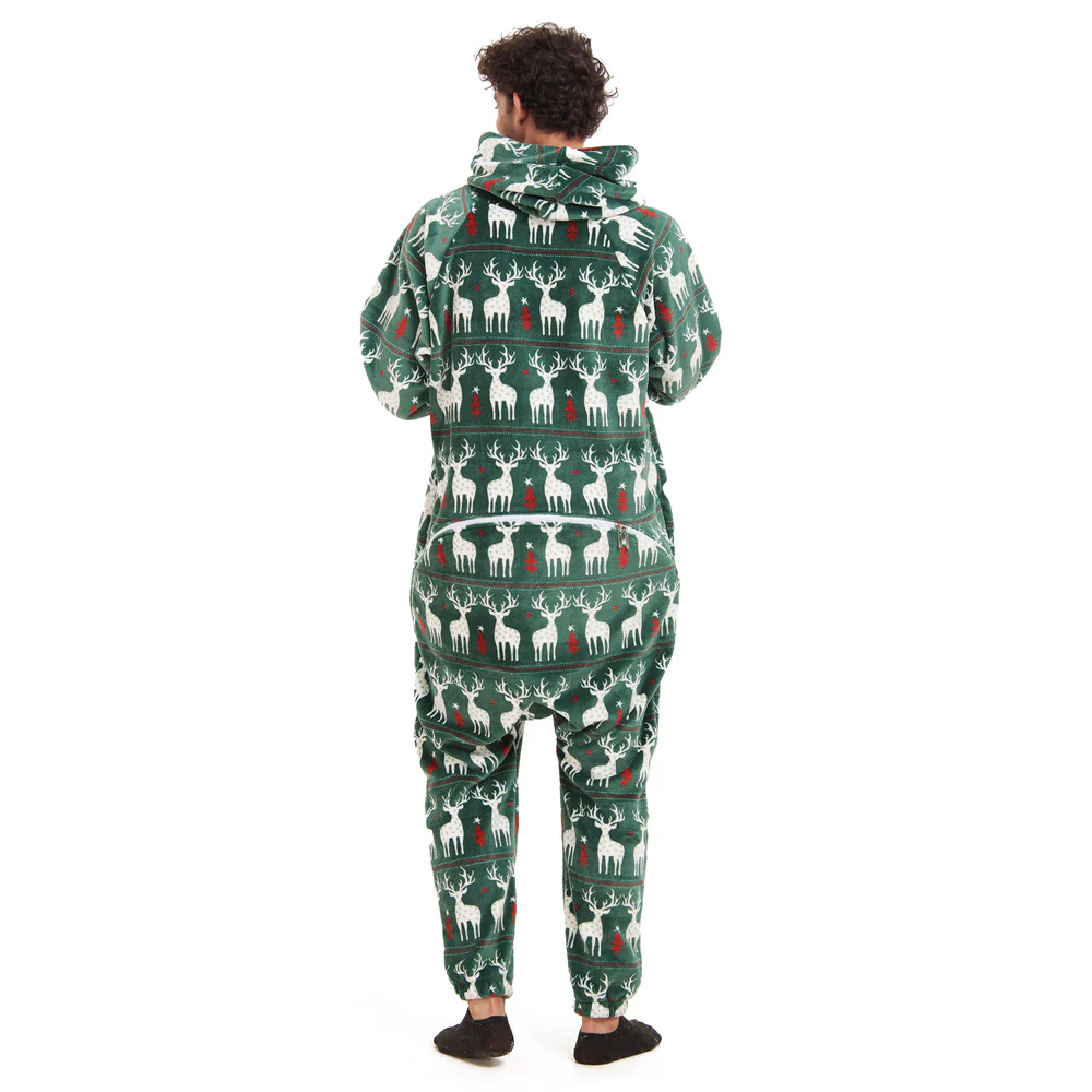 Snuggs Blanket Onesie Green Christmas - Image 7