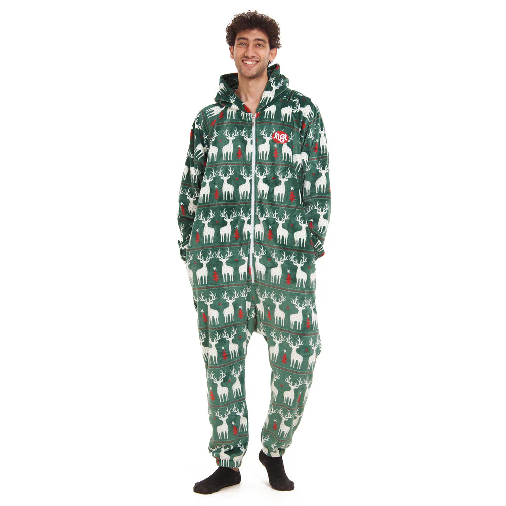 Snuggs Blanket Onesie Green Christmas - Image 8