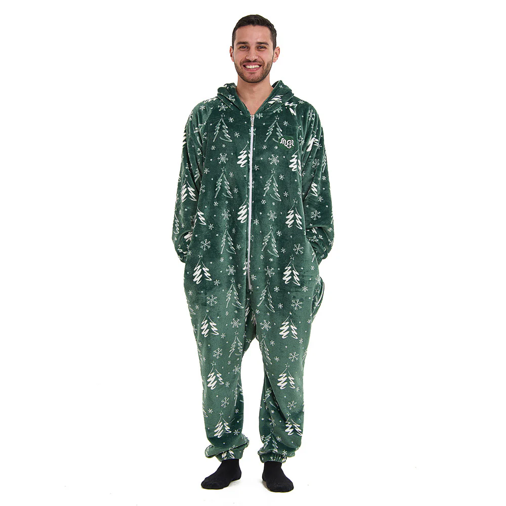 Snuggs Blanket Onesie Green Christmas Tree - Image 2