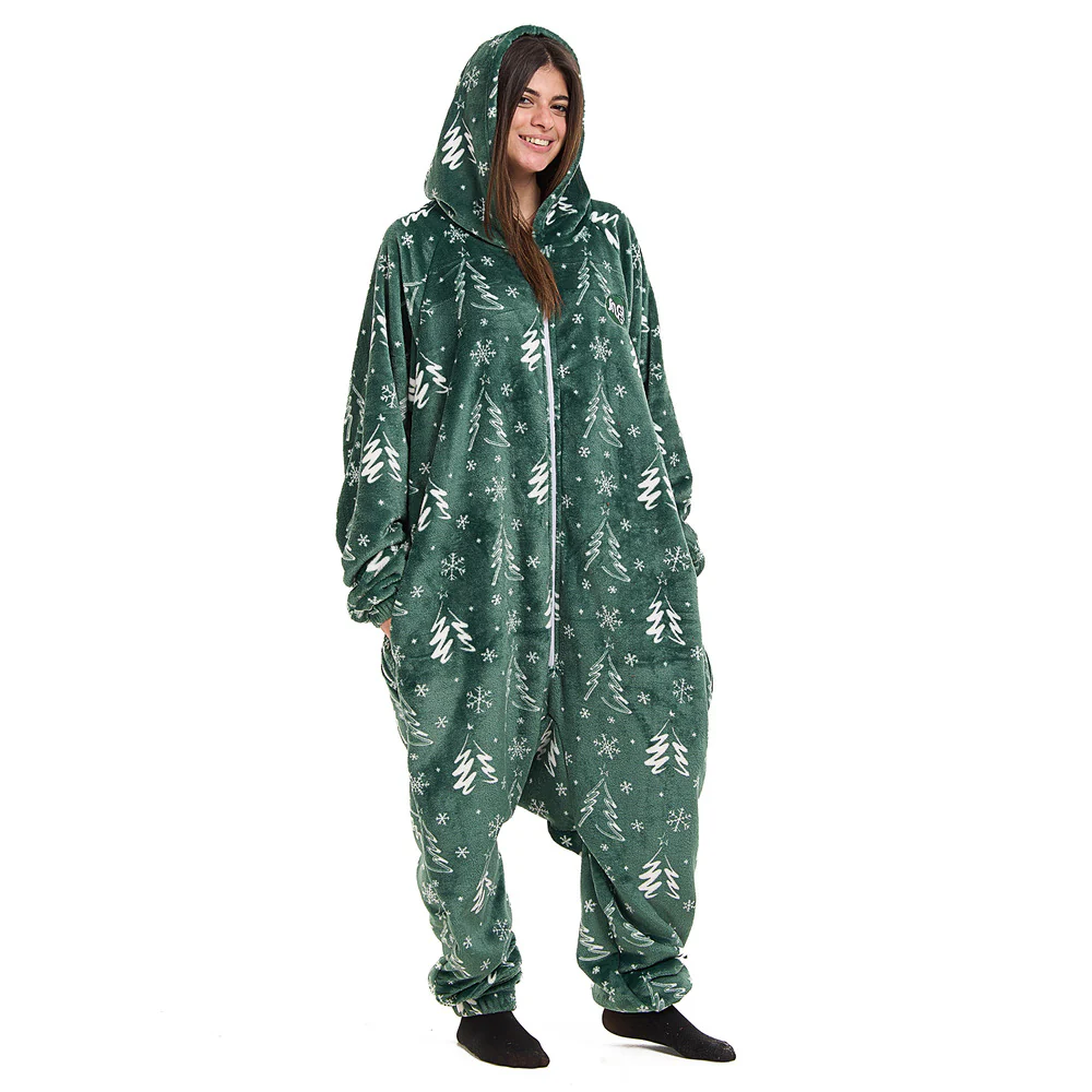 Snuggs Blanket Onesie Green Christmas Tree - Image 5