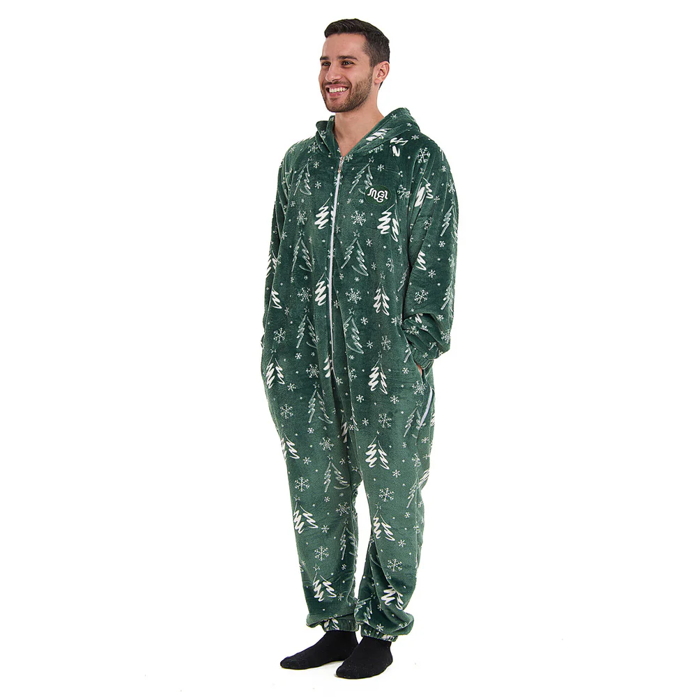 Snuggs Blanket Onesie Green Christmas Tree - Image 6