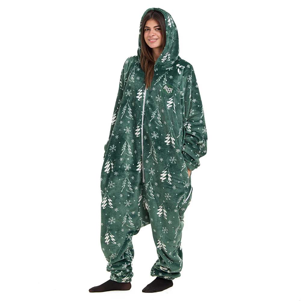 Snuggs Blanket Onesie Green Christmas Tree - Image 7