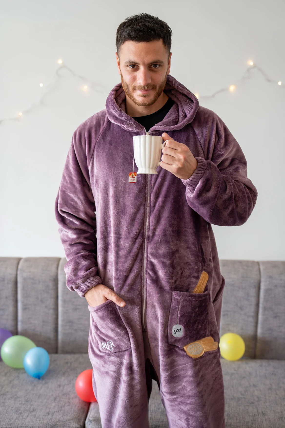 Snuggs Blanket Onesie Mauve Eid - Image 3
