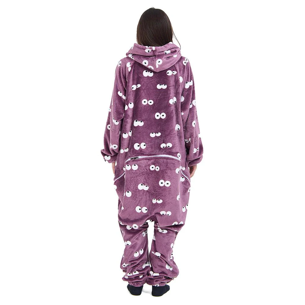 Snuggs Blanket Onesie Mauve Eyes - Image 4