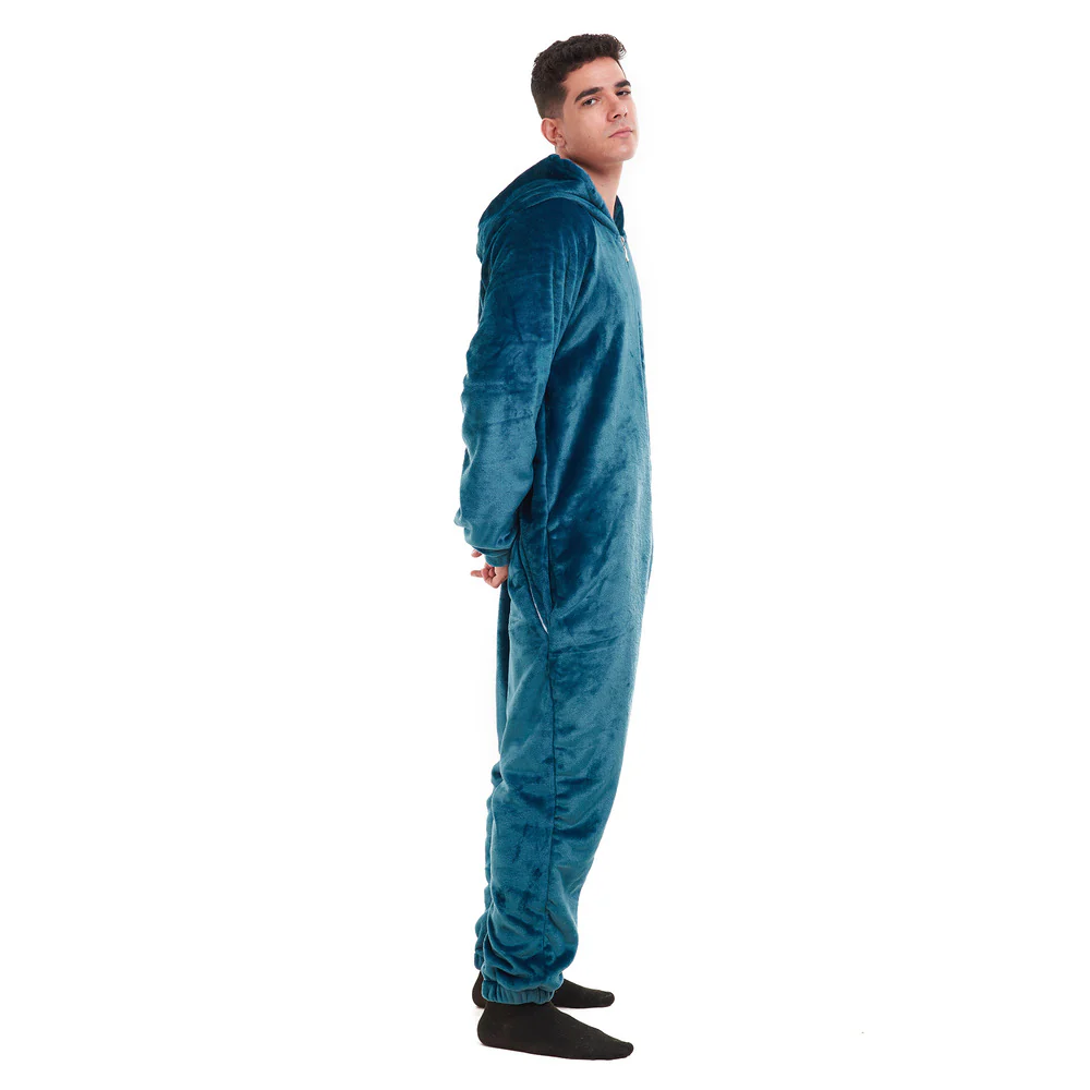 Snuggs Blanket Onesie Petroleum - Image 3