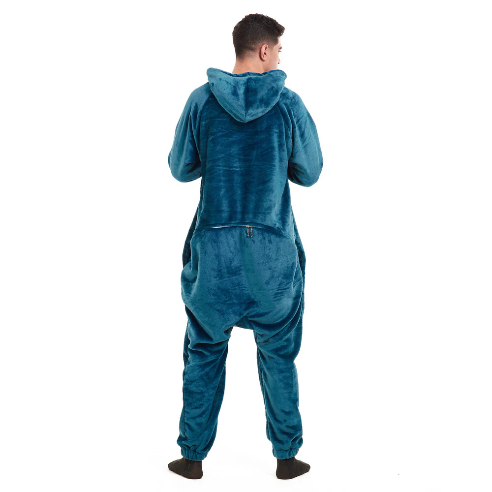Snuggs Blanket Onesie Petroleum - Image 4