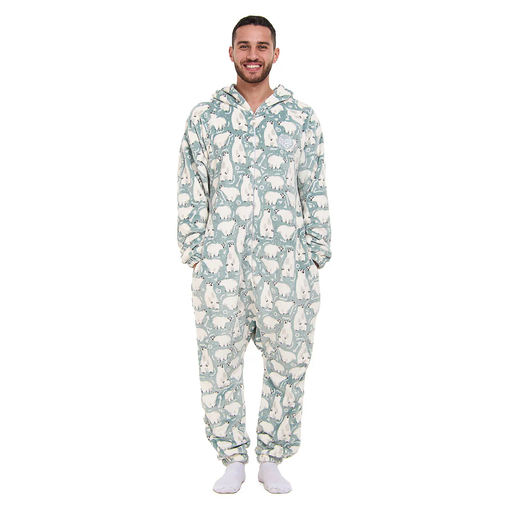 Snuggs Blanket Onesie Petroleum Polar Bear - Image 2