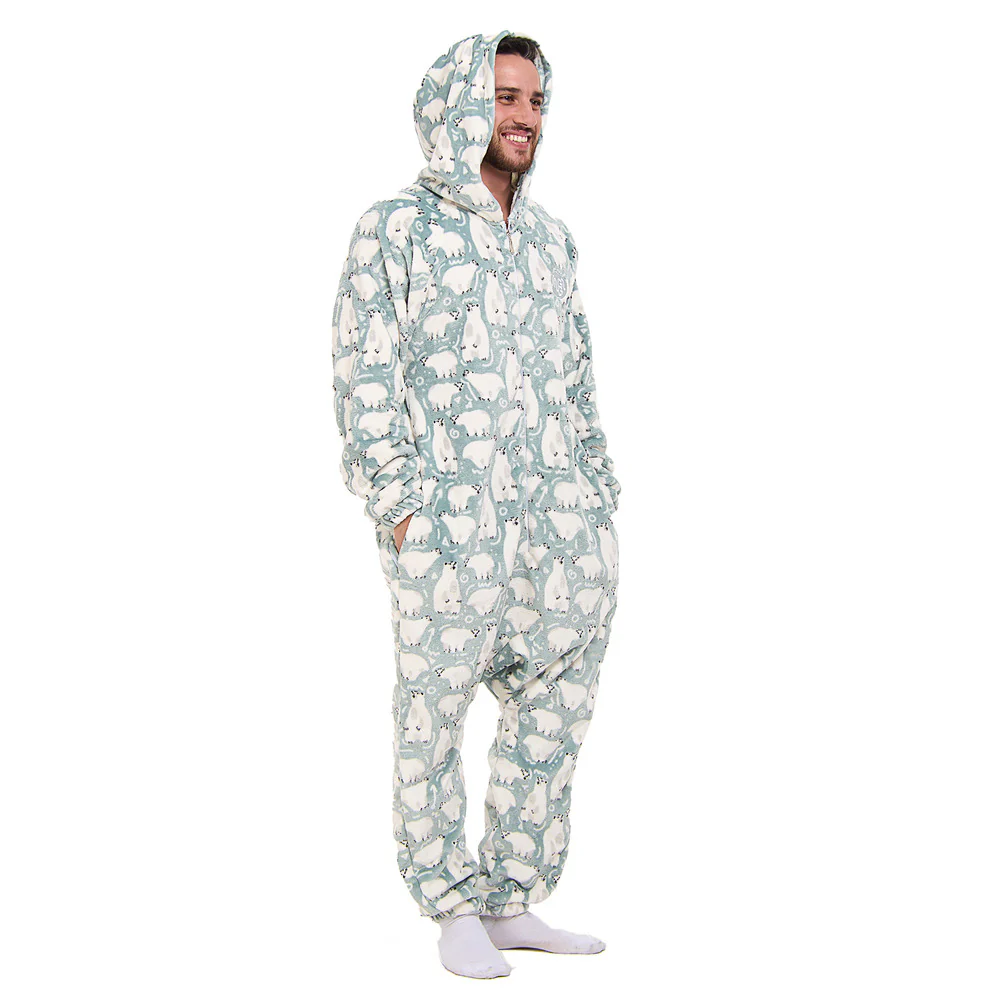 Snuggs Blanket Onesie Petroleum Polar Bear - Image 6