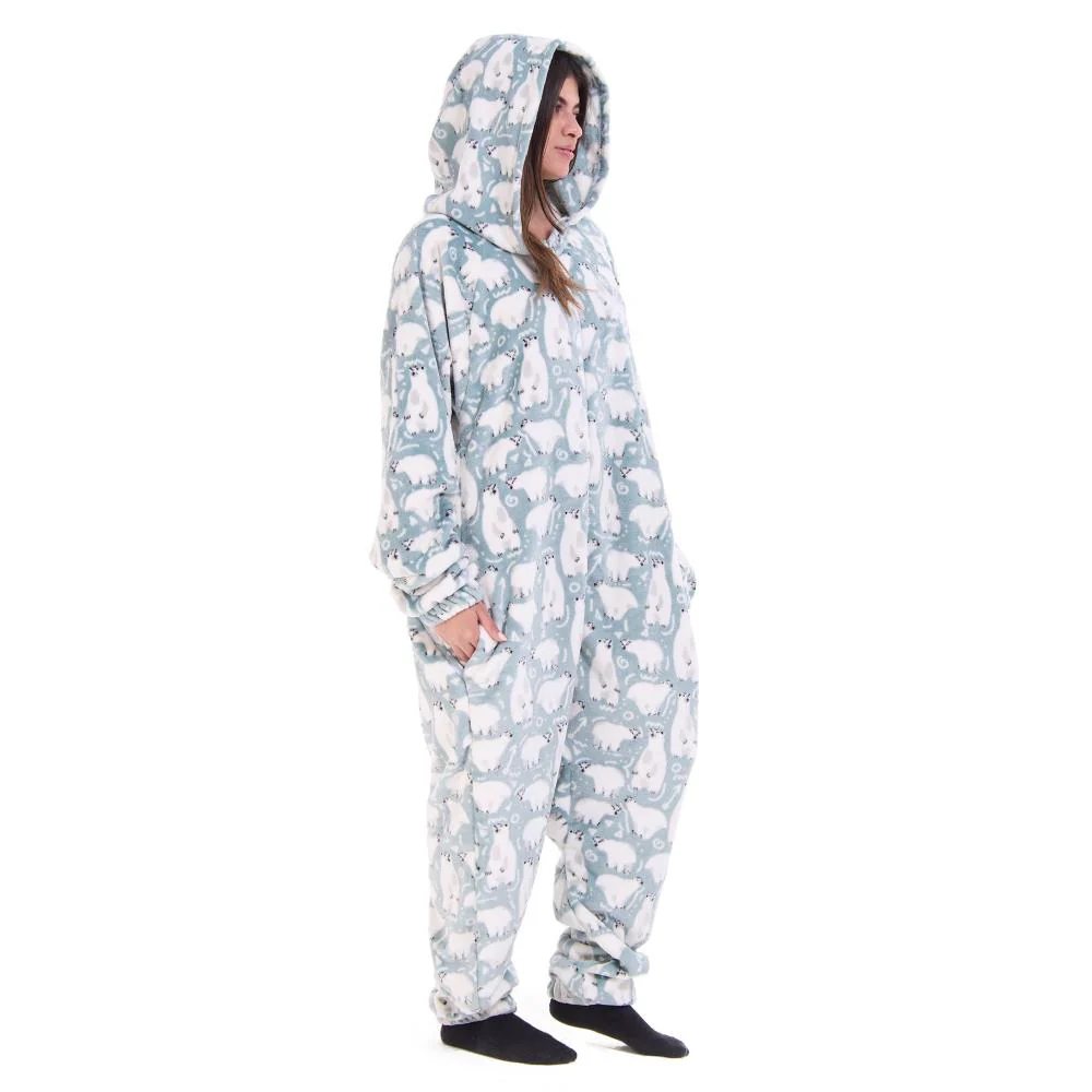 Snuggs Blanket Onesie Petroleum Polar Bear - Image 7