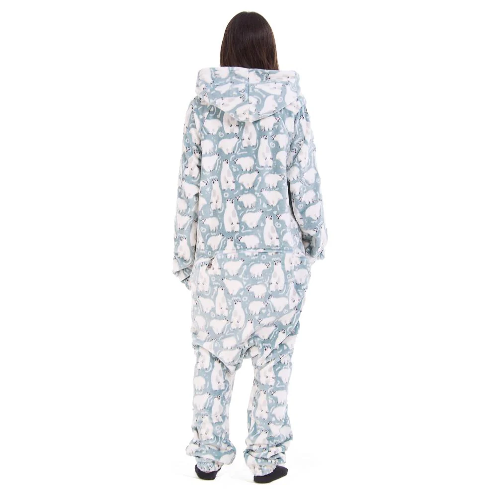 Snuggs Blanket Onesie Petroleum Polar Bear - Image 9
