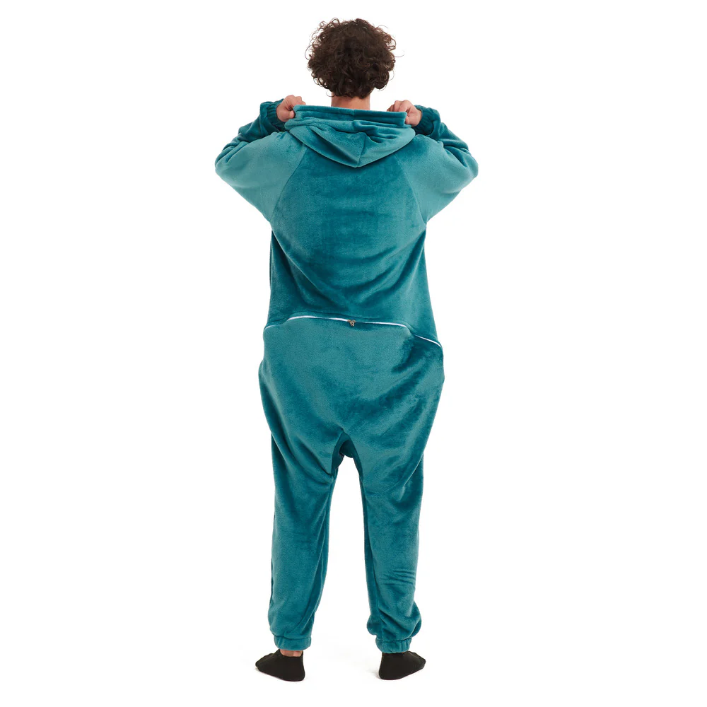 Snuggs Blanket Onesie Teal - Image 3