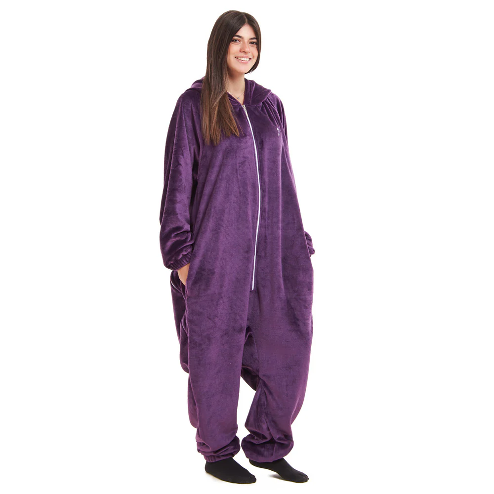 Snuggs Blanket Onesie Purple - Image 3