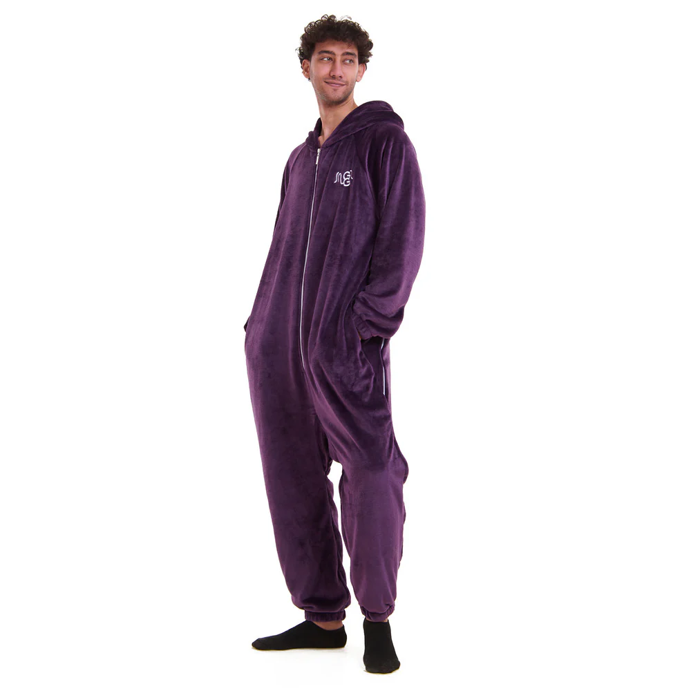 Snuggs Blanket Onesie Purple - Image 4