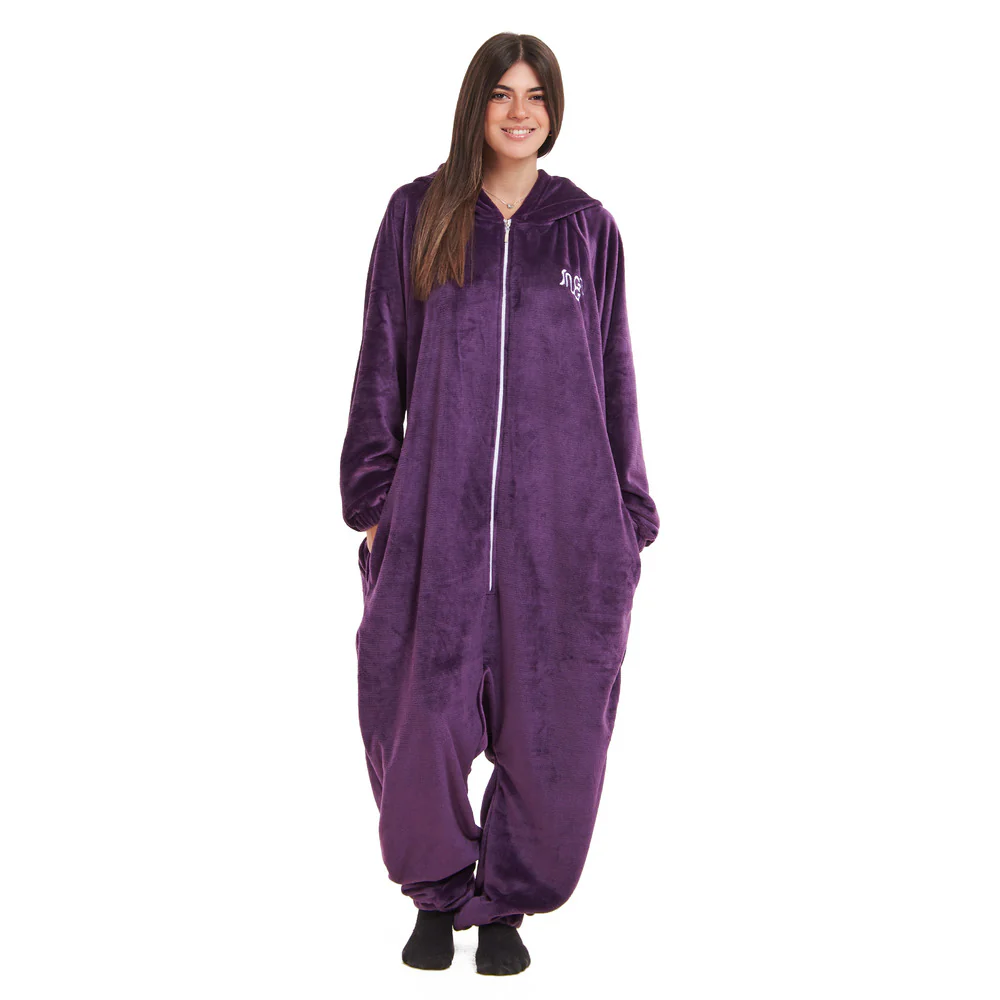 Snuggs Blanket Onesie Purple - Image 5
