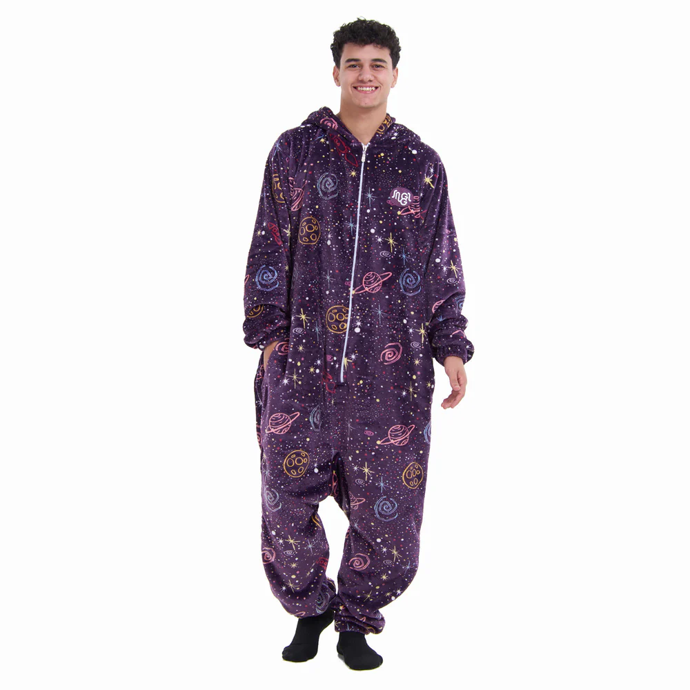 Snuggs Blanket Onesie Purple Space - Image 2