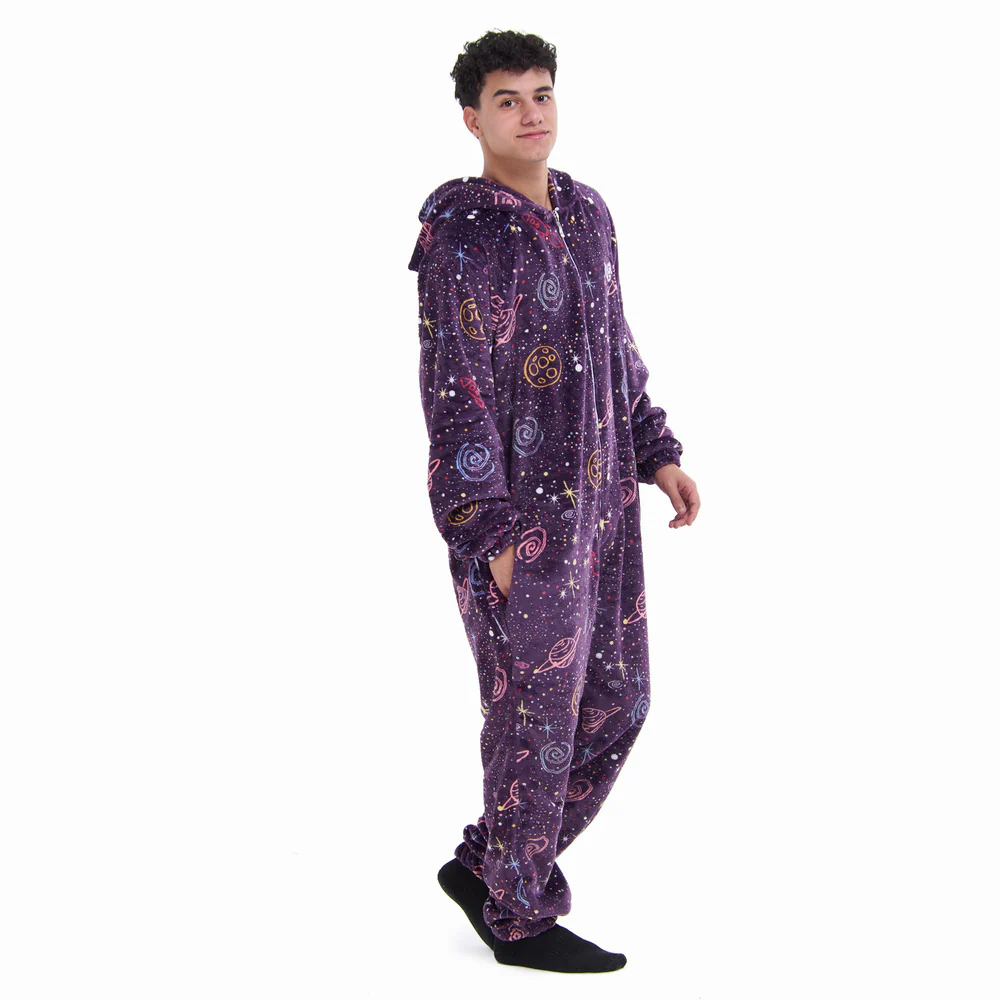 Snuggs Blanket Onesie Purple Space - Image 4