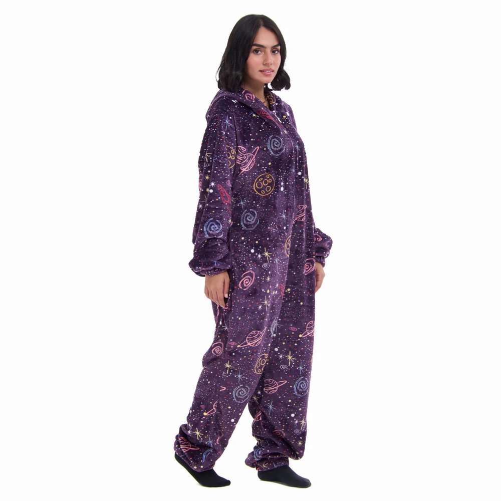 Snuggs Blanket Onesie Purple Space - Image 5