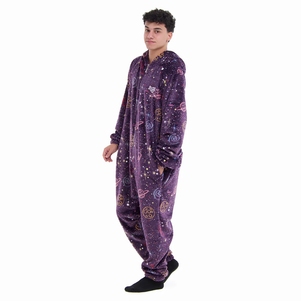 Snuggs Blanket Onesie Purple Space - Image 7