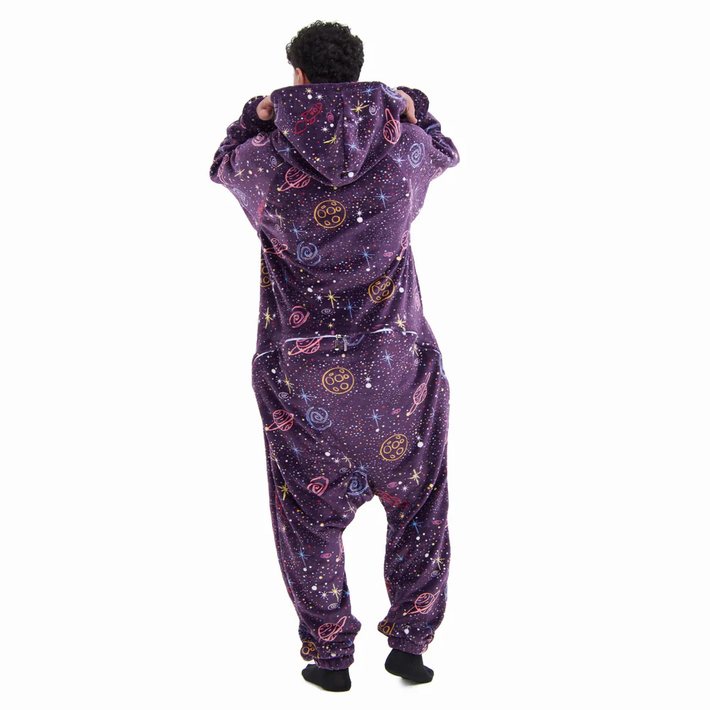 Snuggs Blanket Onesie Purple Space - Image 9