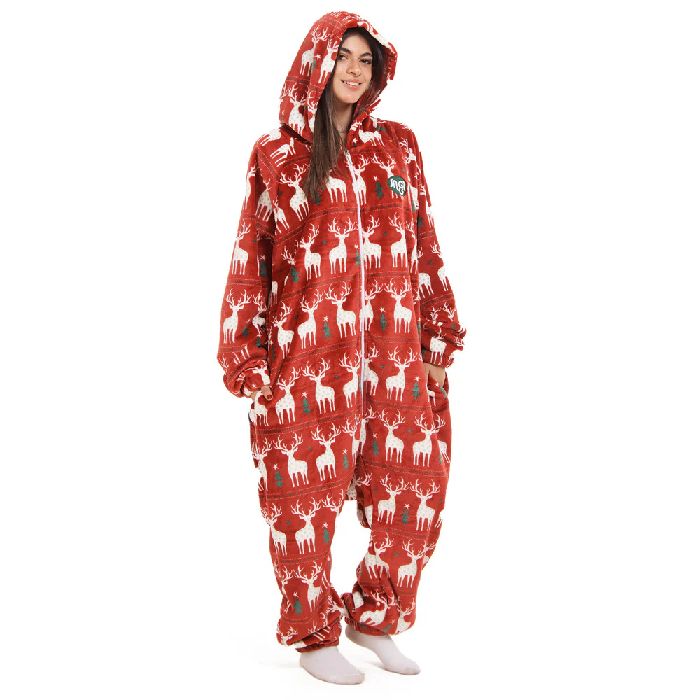 Snuggs Blanket Onesie Red Christmas - Image 3