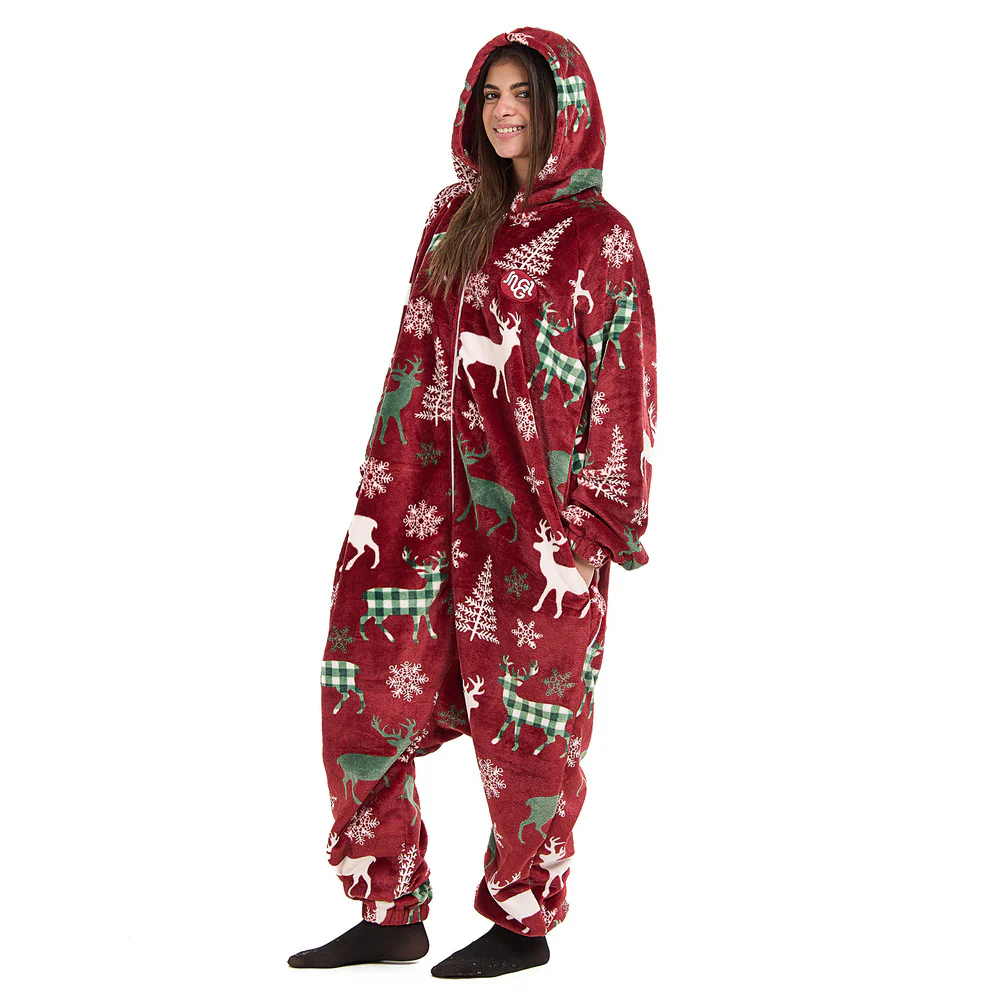 Snuggs Blanket Onesie Christmas Red Deer - Image 6