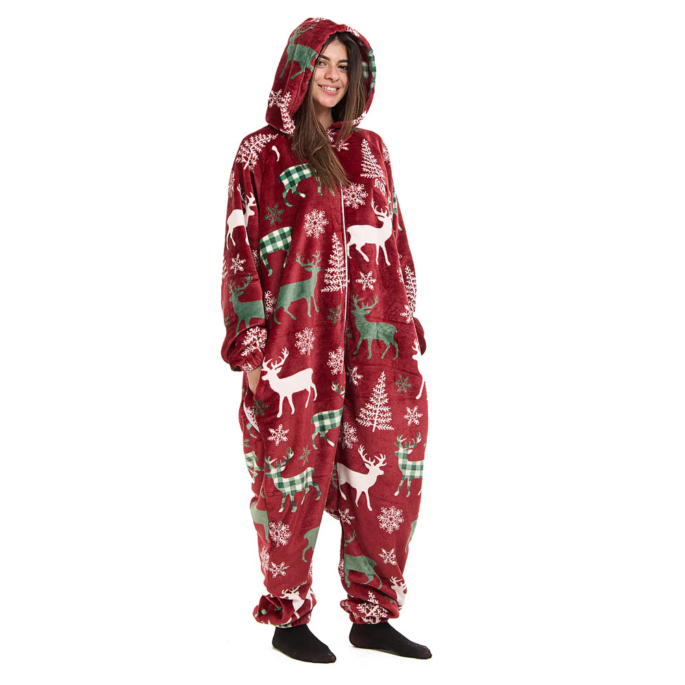 Snuggs Blanket Onesie Christmas Red Deer - Image 8