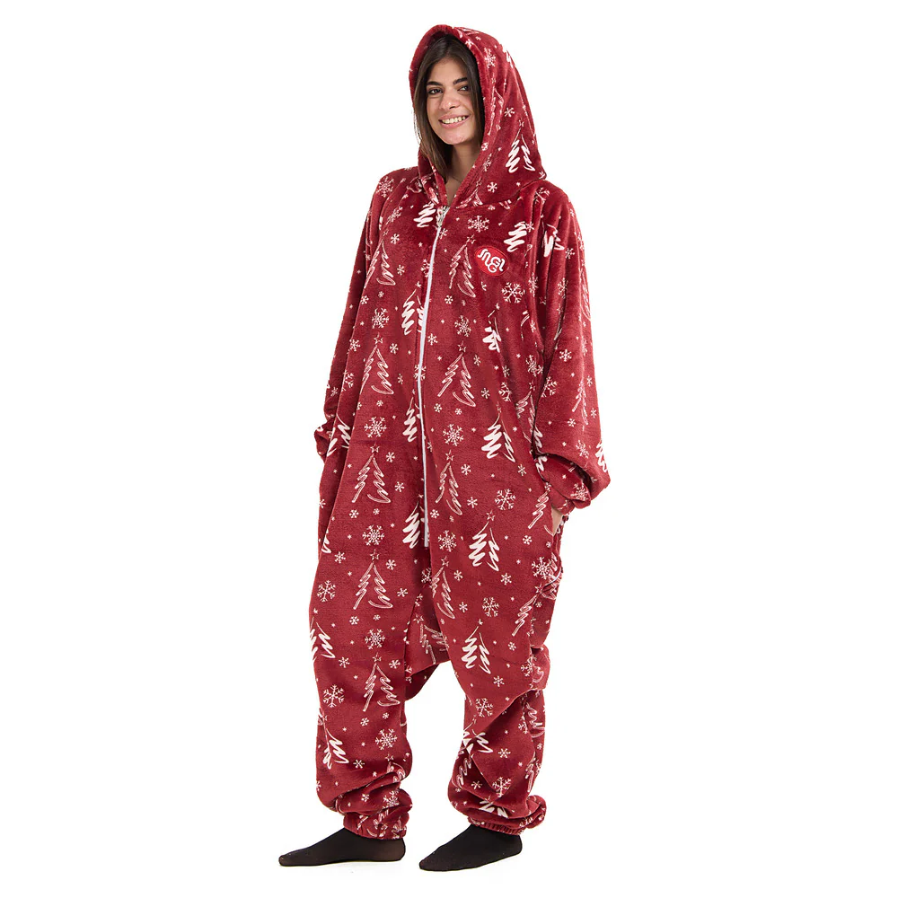 Snuggs Blanket Onesie Red Christmas Tree - Image 3
