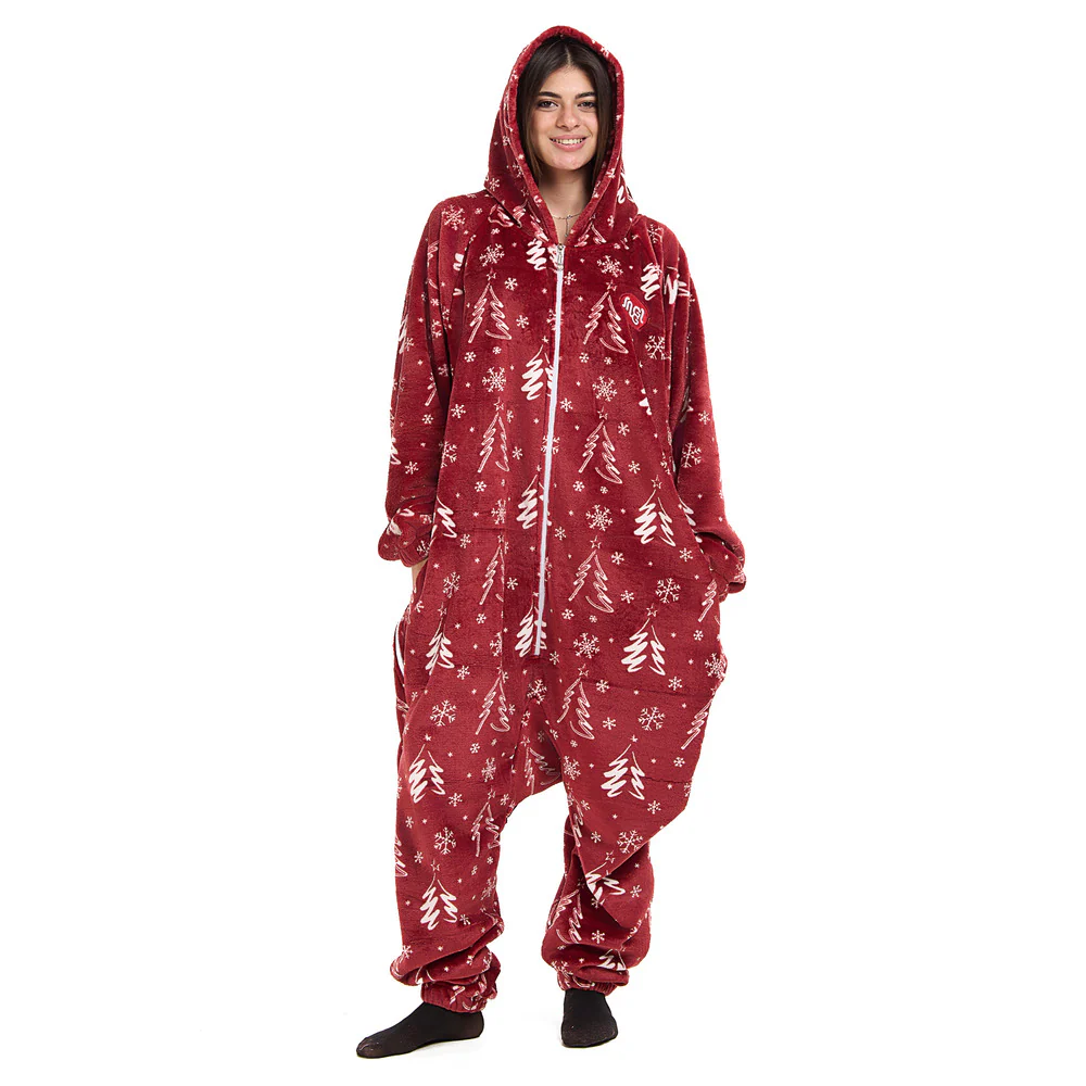 Snuggs Blanket Onesie Red Christmas Tree - Image 4