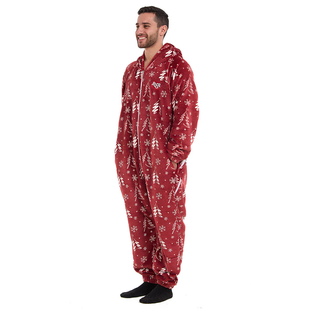 Snuggs Blanket Onesie Red Christmas Tree - Image 5