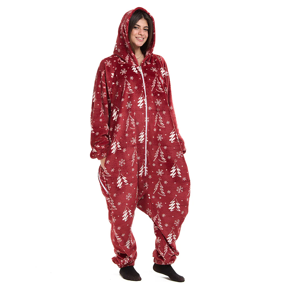 Snuggs Blanket Onesie Red Christmas Tree - Image 6