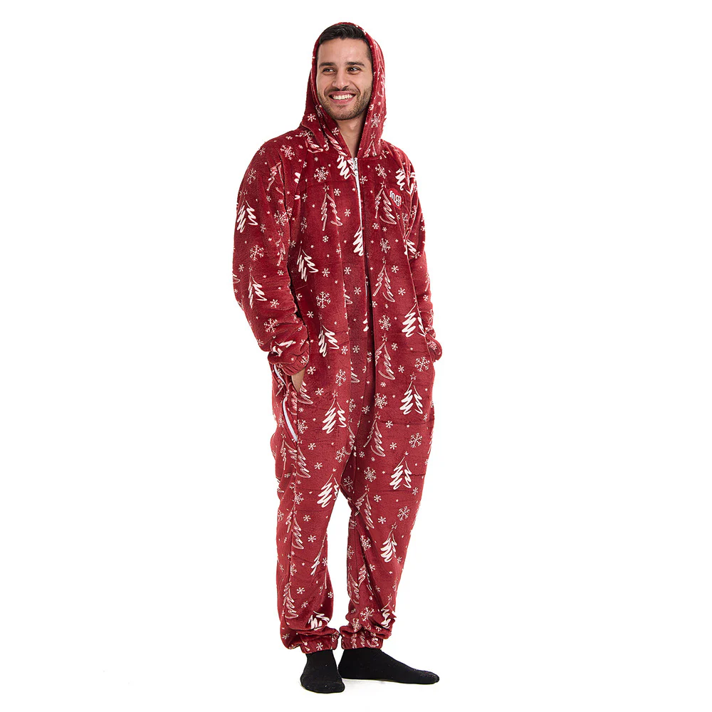 Snuggs Blanket Onesie Red Christmas Tree - Image 7