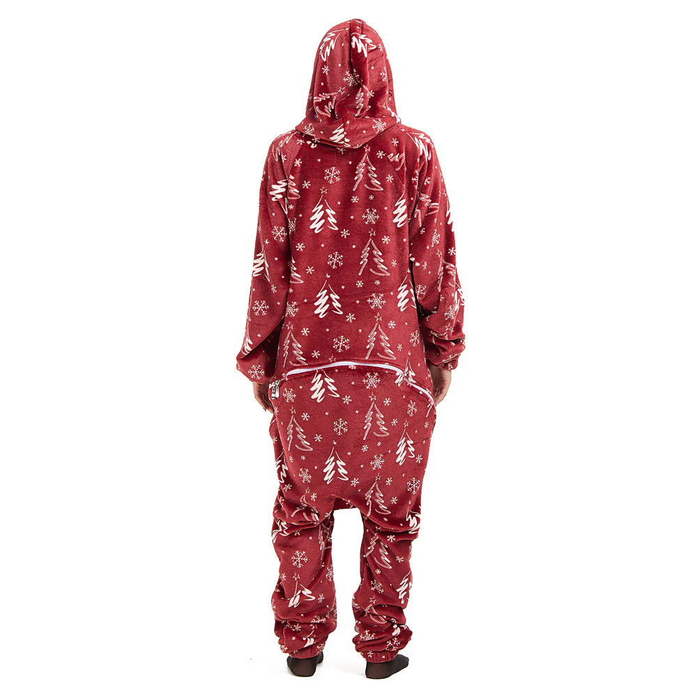 Snuggs Blanket Onesie Red Christmas Tree - Image 8