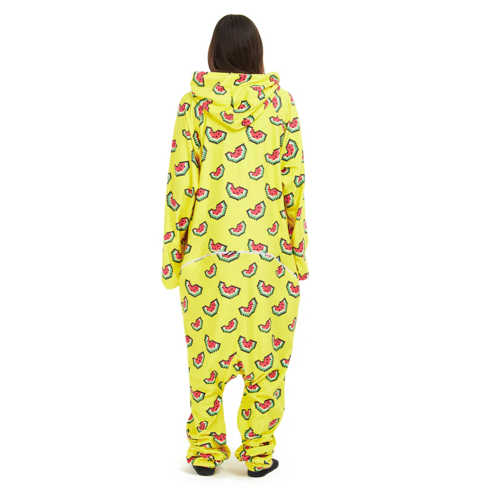 Snuggs Blanket Onesie Yellow Watermelon Pixels - Image 8