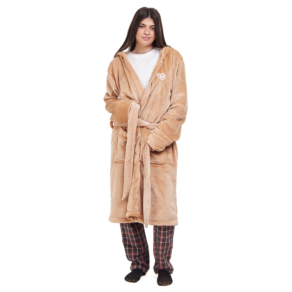 Snuggs Blanket Robe Beige - Image 3
